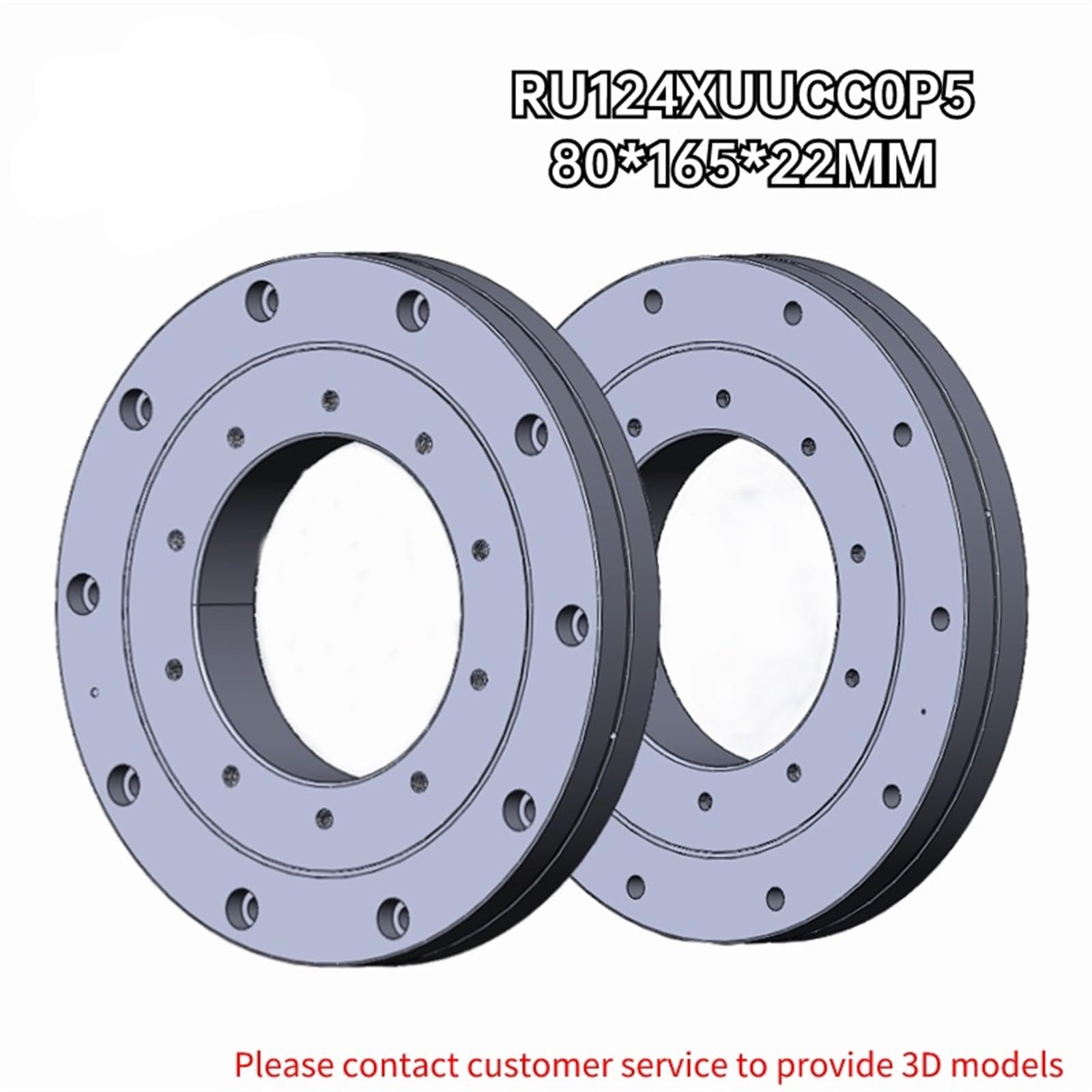 1PCS RU124XUUCC0P5 RU124GUUCC0P5 Cuscinetto a rulli Incrociati di precisione Cuscinetto del Braccio dell'articolazione 80 * 165 * 22mm(RU124XUUCC0P5)