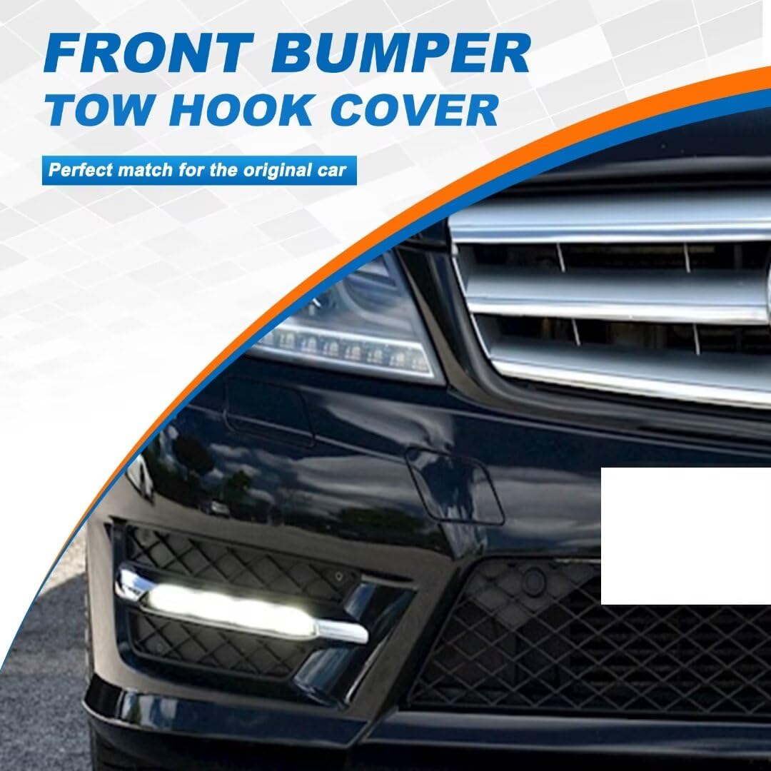 Car Front Bumper Tow Hook Cover Cap Towing Eye Fit For Mercedes-Benz C-Class W204 AMG Line 2011-2014 C250 C350 2012 2013 2014 Tow Hook Cover Trailer Cap A2048850526(Unpainted): Automotive