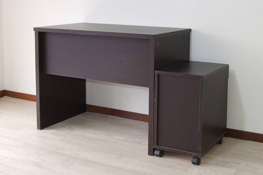 Amazon.co.jp: クロシオ フェイバーデスク90 ブラウン 93103 デスク