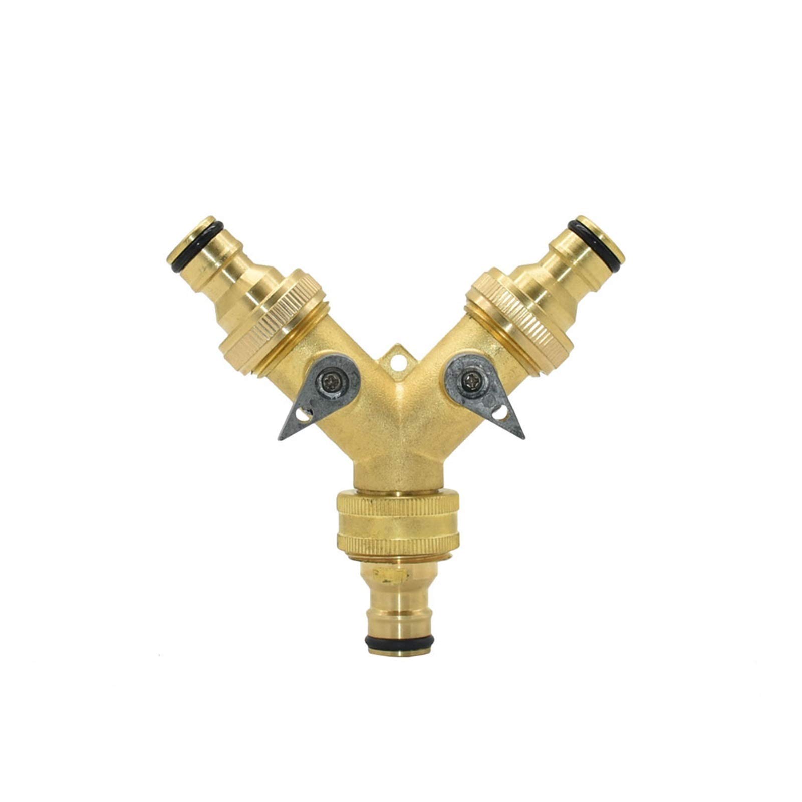 ZhiheHui Connettore per tubo da giardino a rubinetto, raccordo per tubo dell'acqua, connettore per rubinetto da 3/4, raccordi in ottone per tubi flessibili, attacco per tubo da giardino per rubinetto