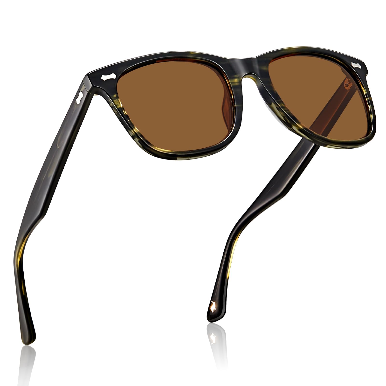 CARFIA Polarisierte Sonnenbrille Herren Sportbrille UV400 Cat 3 für Outdoor Golf Fahren Angeln
