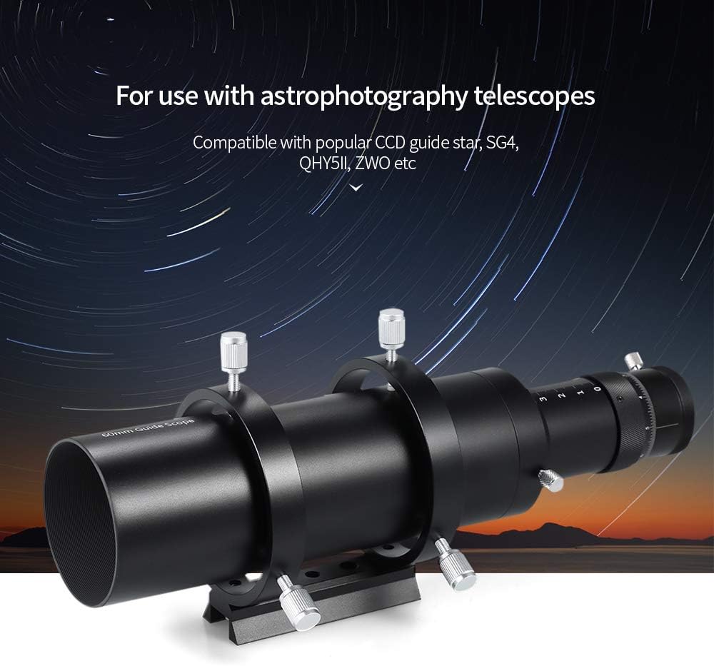 60Mm Scope Finderscope for Astronomical Telescope 240Mm Focal Length F4 Focal Ratio Scope with Helical Focuser