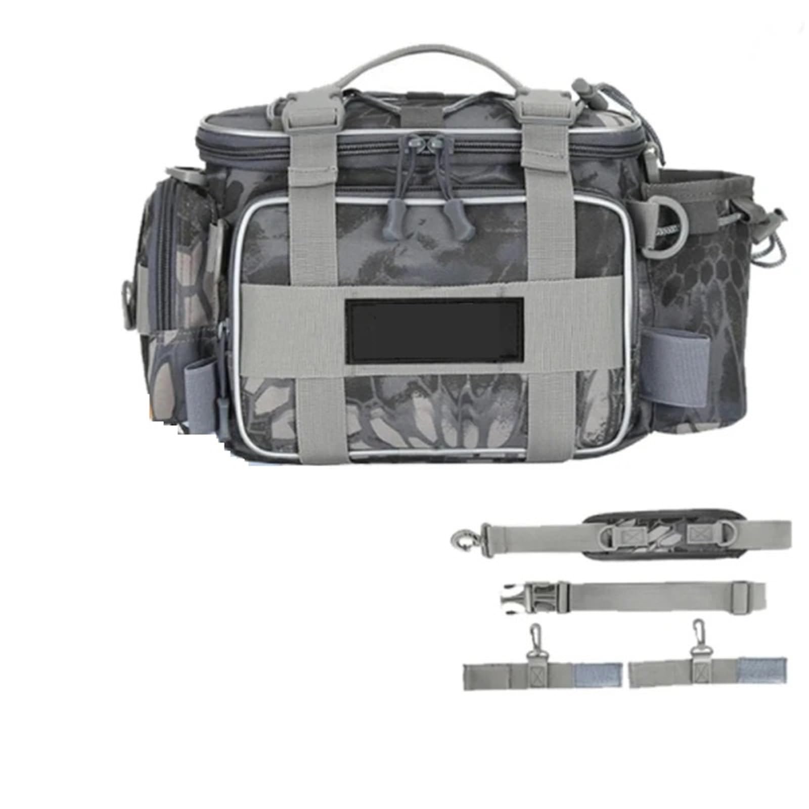 Multifunction Backpack Lure Box Gear Storage Bag Fanny Pack for Men Fishing Backpack with Rod Holder Sling Shoulder Bag Angeltasche(Color3)
