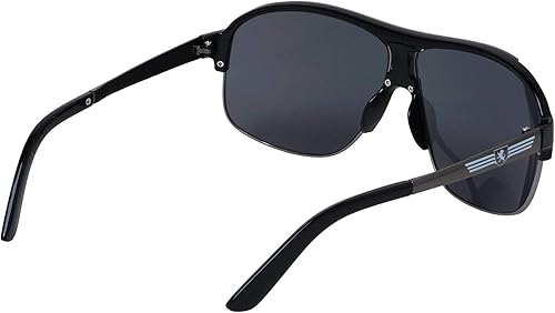 Miniatura 3 de Khan Flier - Gafas de sol estilo aviador de conducción sin montura retro vintage de los años 70