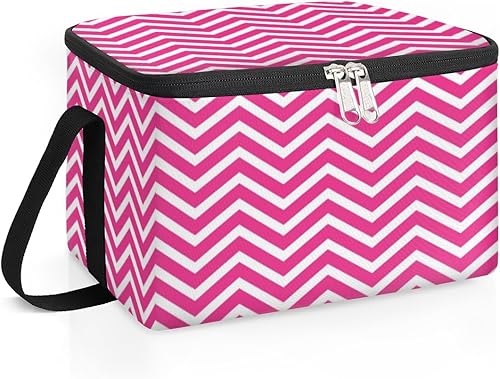 Miniatura 2 de QsirBC Bolsa de almuerzo aislada con geometría vintage para mujer, reutilizable, bolsa cuadrada para comidas para adultos y hombres, lonchera más