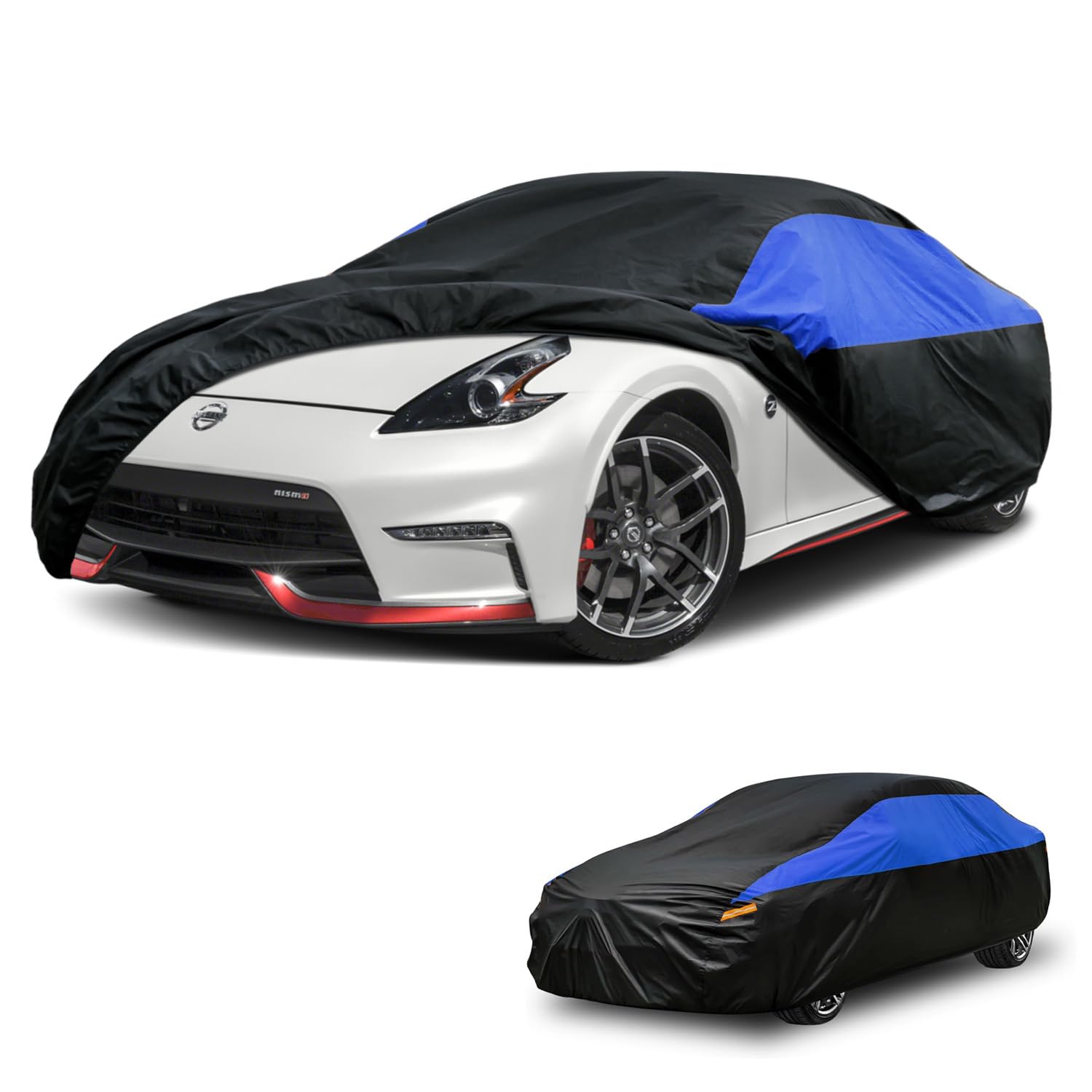 GUNHYI Nissan Car Cover Custom Fit Nissan 370Z Waterproof All Weather, Lightweight Full Exterior Cover for Automobiles Outdoor Sun UV Rain Dust Snow Wind Protection.