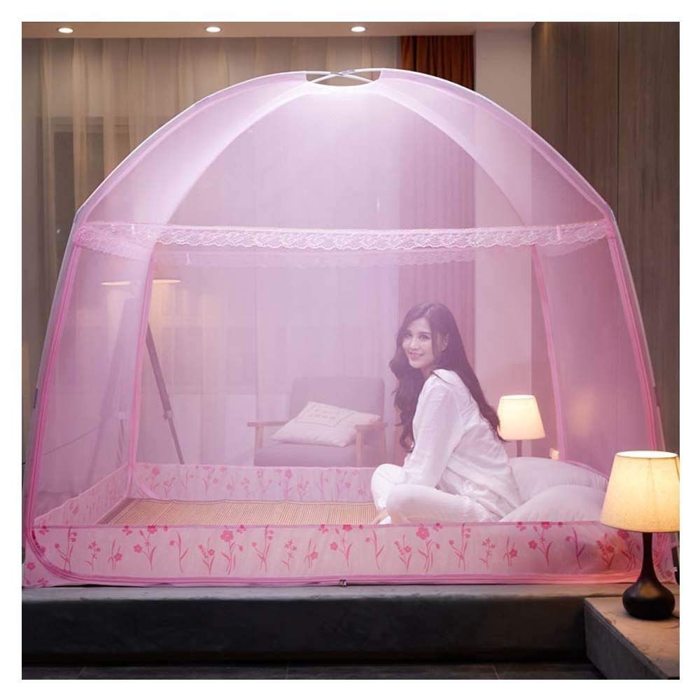 GTHTUHFD Pop Up Mosquito Net, Portable Tent Travel Double Door Zipper Bed Net, Easy Installation And Fine Mesh, Perfect For Bedroom Outdoor,2,200 * 220
