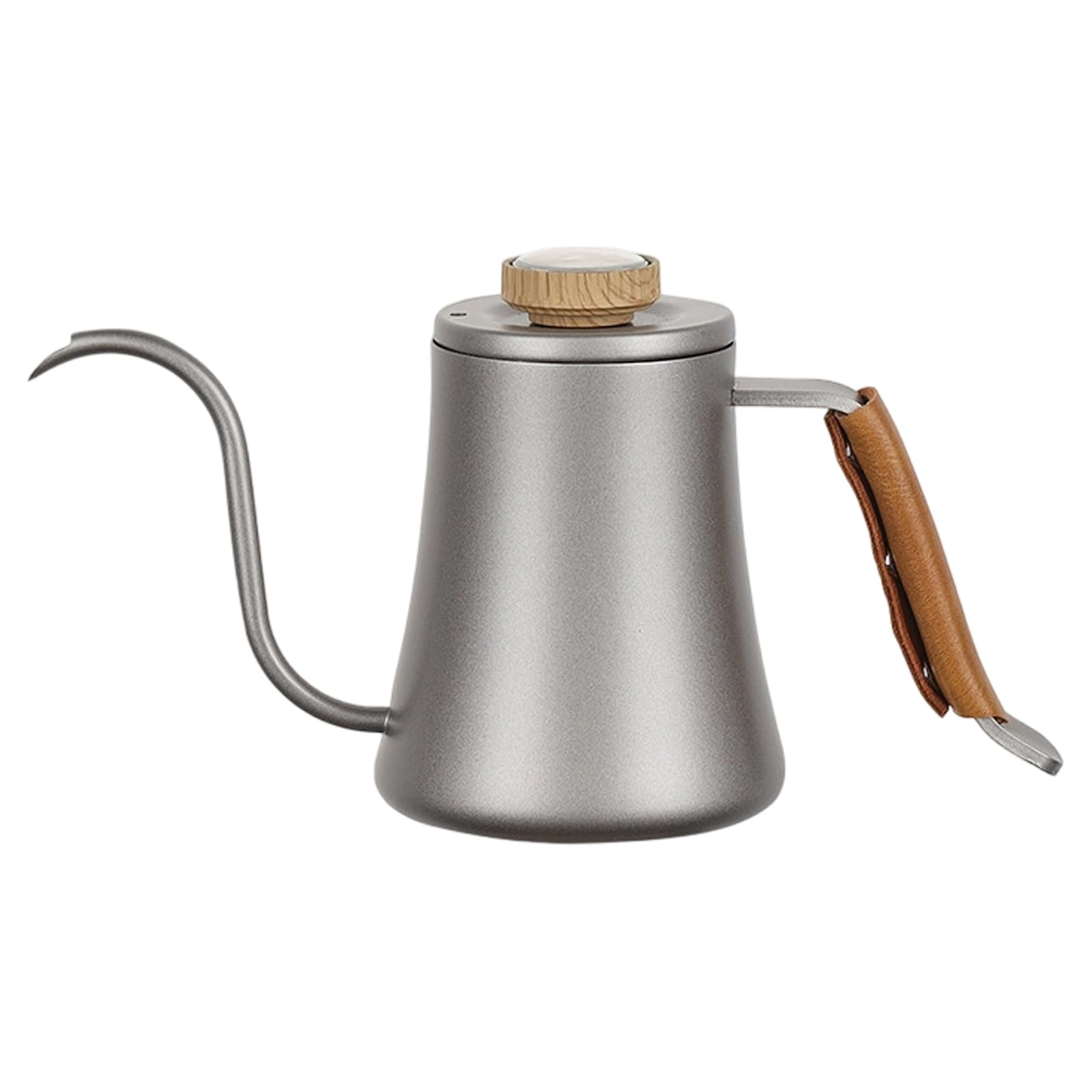 JSGHGDF Grade Stainless Steel Coffee Brewing Kettle 600ML with Heat Measurement and Comfortable Grip Coffee Kettle