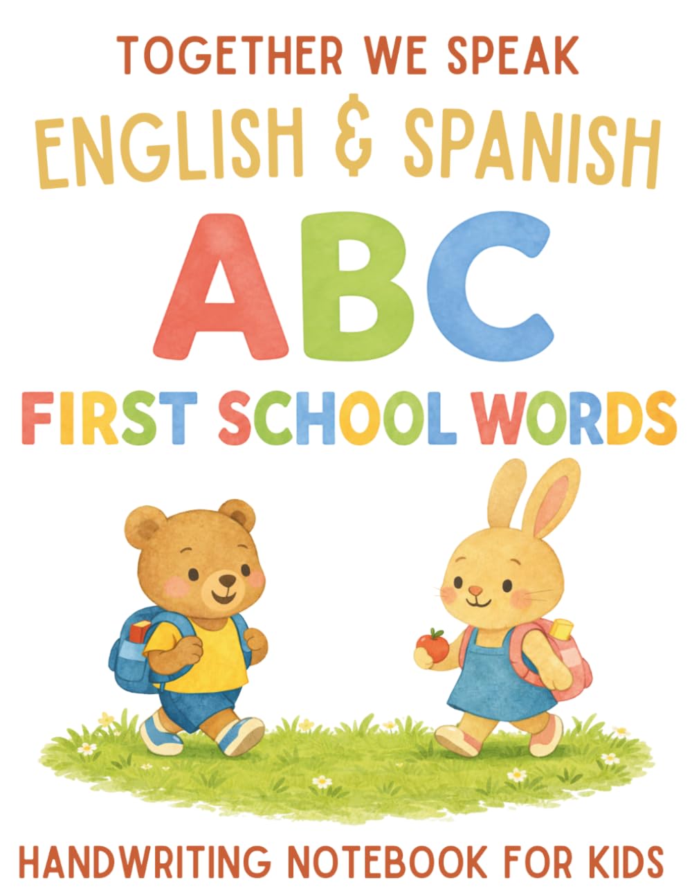 English & Spanish Handwriting Workbook for Kids: Learn and trace ABC's & First School Words - Bilingual Practice for Preschool & Kindergarten (Workbooks: first words English & Spanish)