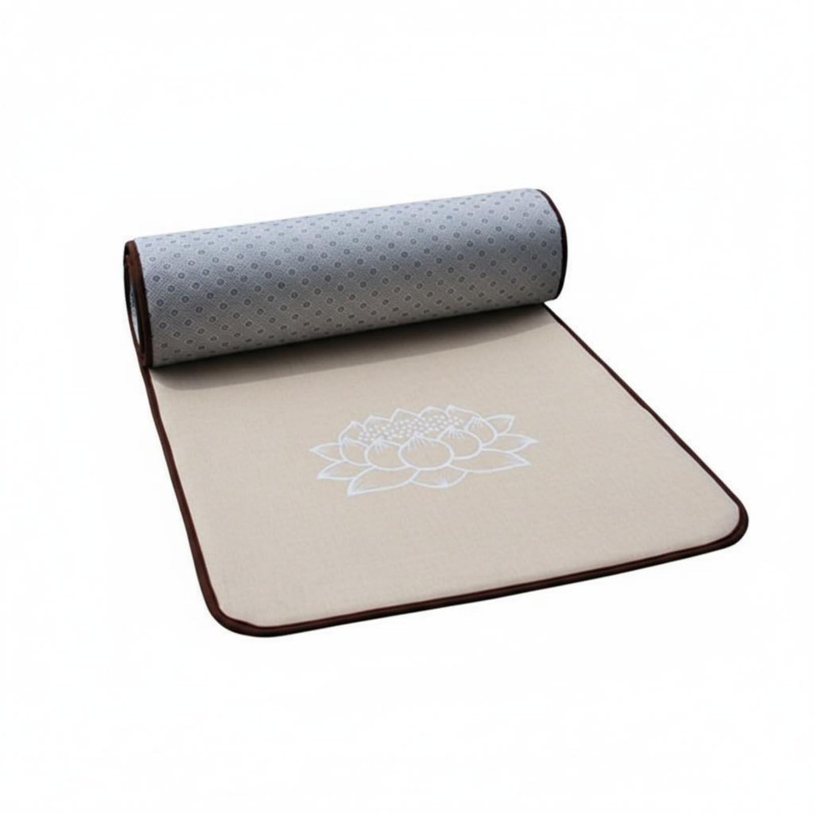 Colcolo Cuscino da Preghiera in Lino Tappetino Prostrazione Tappetino Meditazione Cuscino Ginocchia con Strato Imbottito E Base Antiscivolo Adatto per Casa Tempio Sala di Preghiera, Lino, 70 250cm