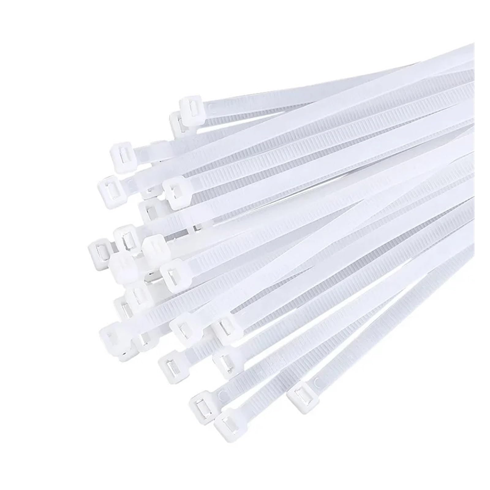 250/1000 Stück weiße Nylon-Kabelbinder, selbstsichernde Kabelbinder im Bündel - Einfache Montage(3x150mm)