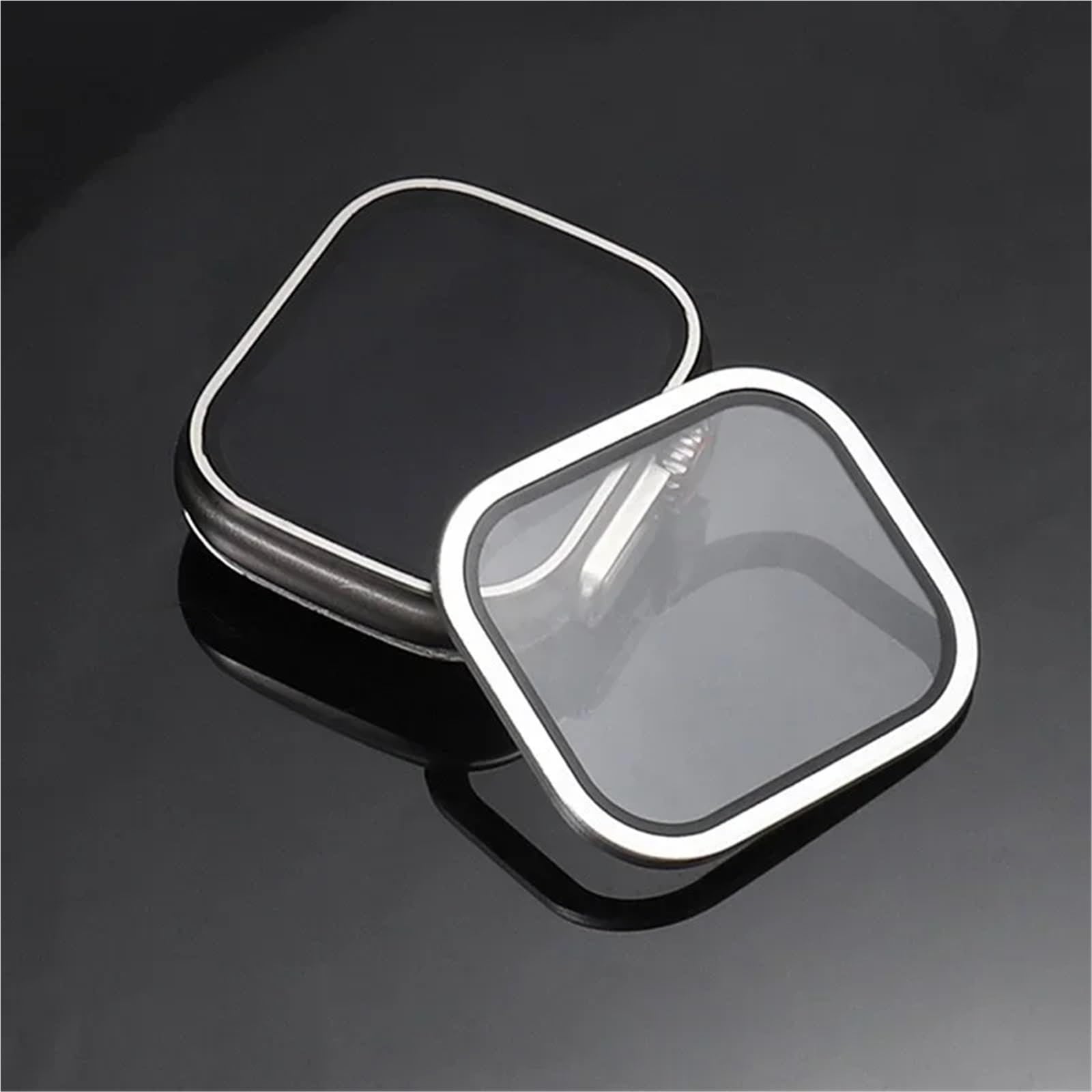 Displayschutzfolie aus gehärtetem Glas für Apple Watch Ultra, 49 mm, Titan-Metallrahmen, kratzfeste Folie für Serie Ultra 2, Displayschutzfolie, Zubehör (Blau 4)