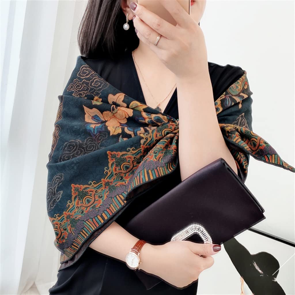 Amazon.com: YJWYG Women's Double-Sided Satin Silk Square Scarf