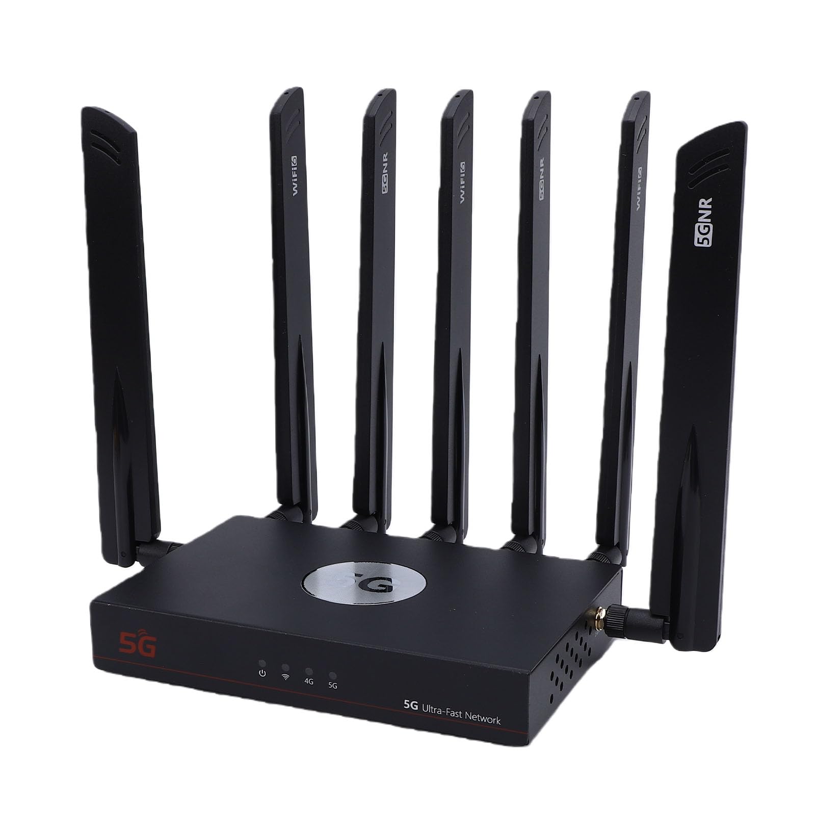 Modulo Chip Router 5G WiFi 6 Dual SIM CPE 7 Antenne Ad Alto Guadagno Gigabit LAN per Streaming 4K e Lavoro Remoto (Spina europea)
