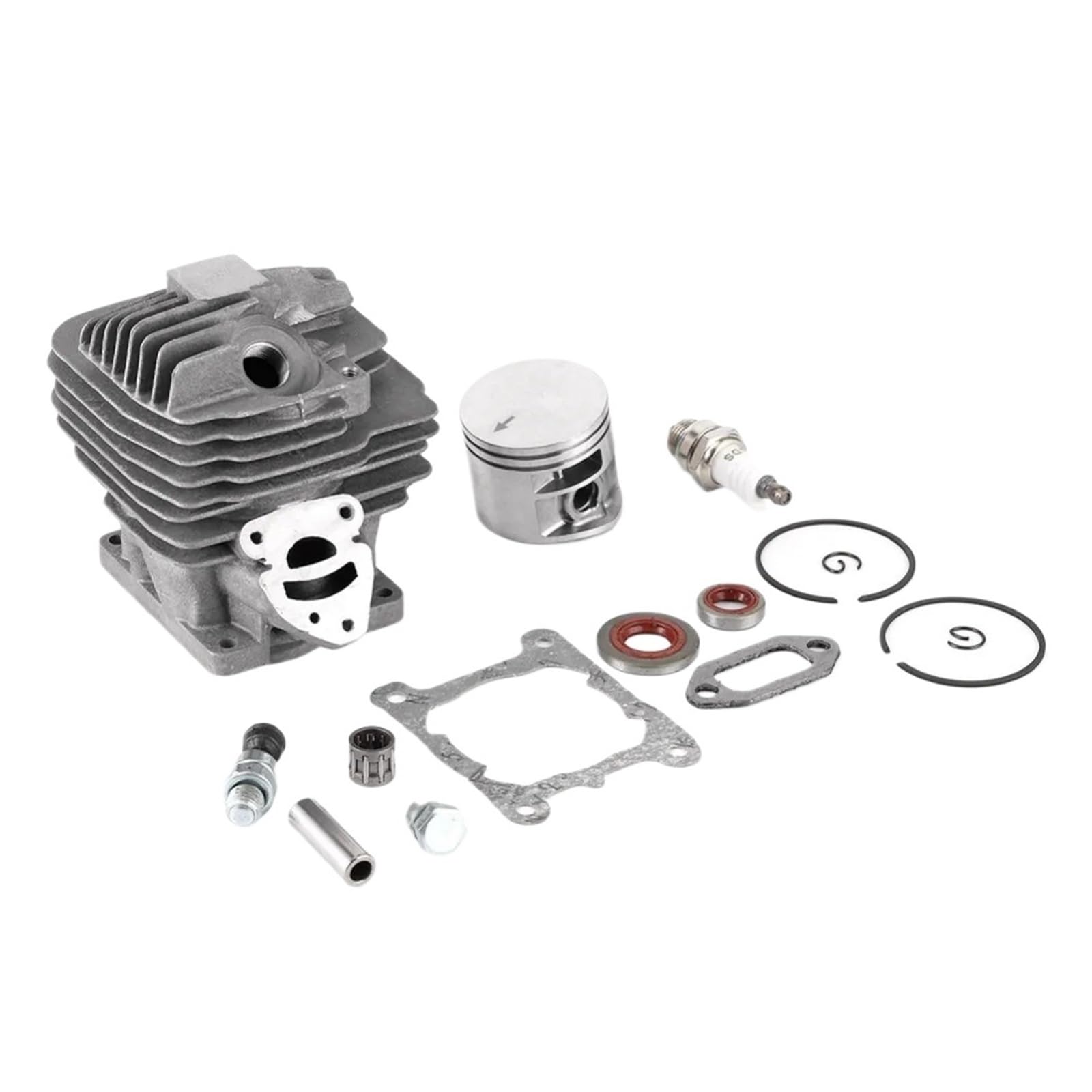 Kit de pistón de cilindro gris para motosierra MS261 duradero de metal