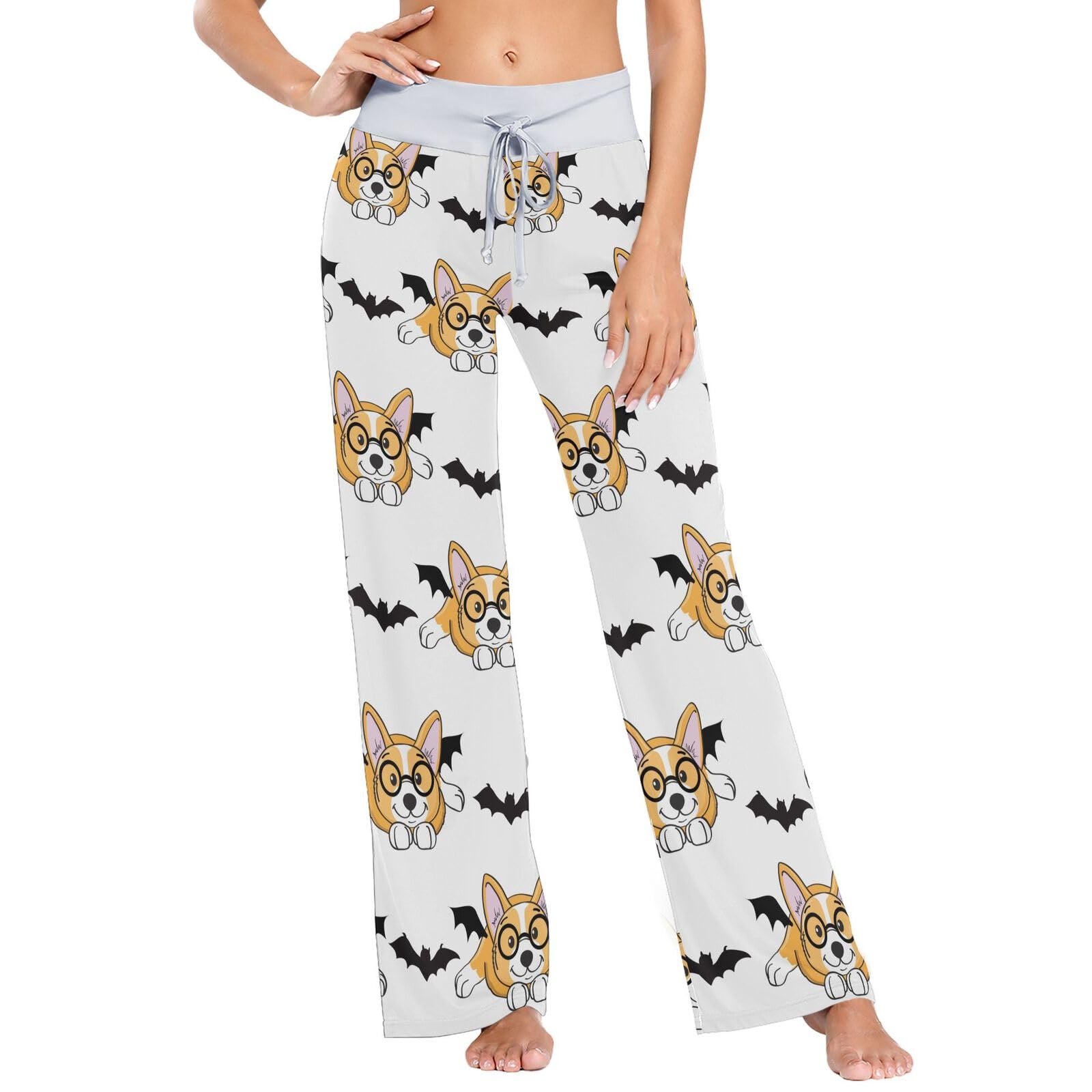 Ollabaky Women's Pajama Pants PJs Bottoms for Women Wide Leg Sleep Lounge Pants