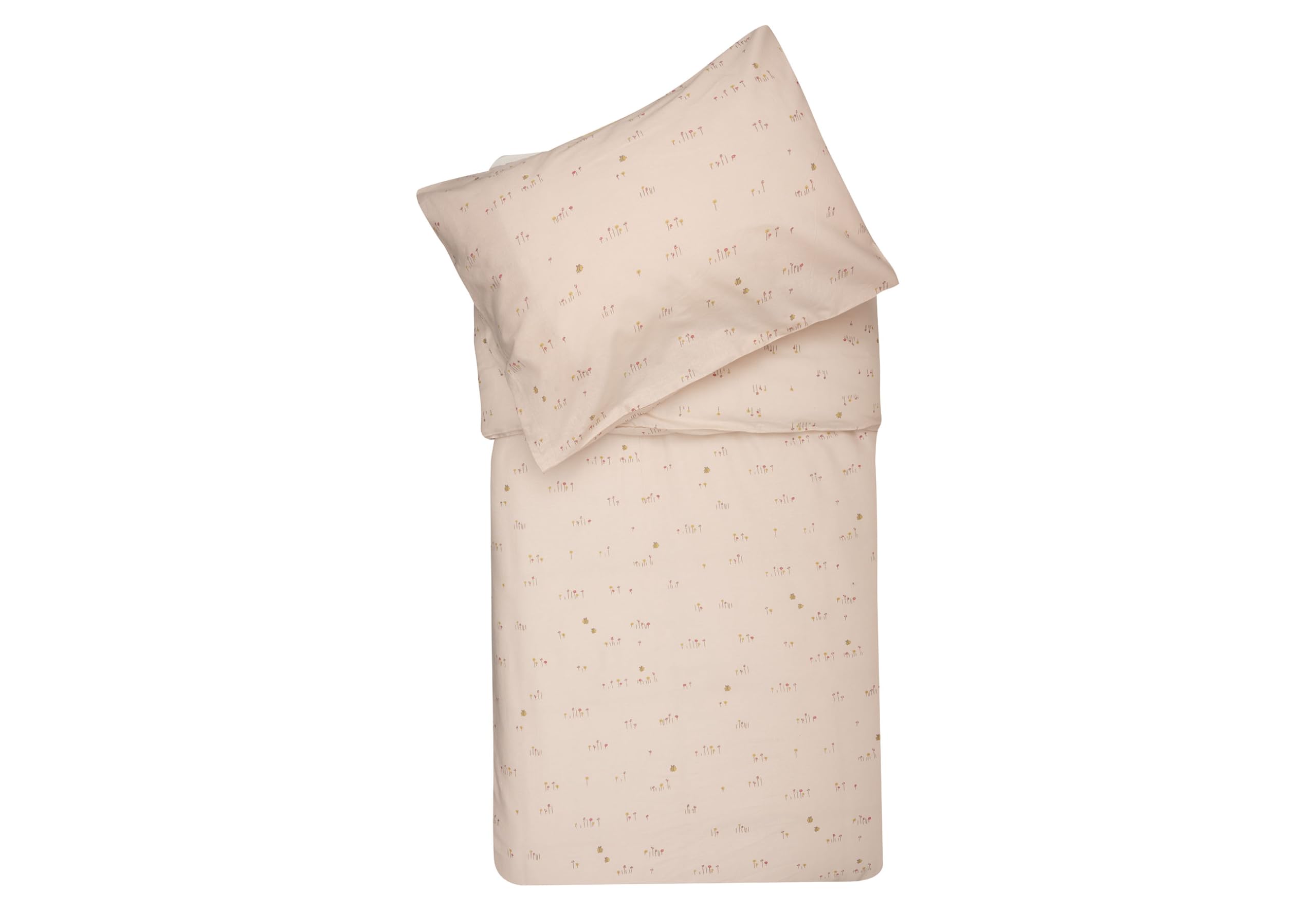 Jollein Parure de lit enfant - Pretty Picnic - 120 x 150 cm - 100% coton - certifiée OEKO-​TEX - linge de lit avec taie d'oreiller - set couette enfant - parure de lit