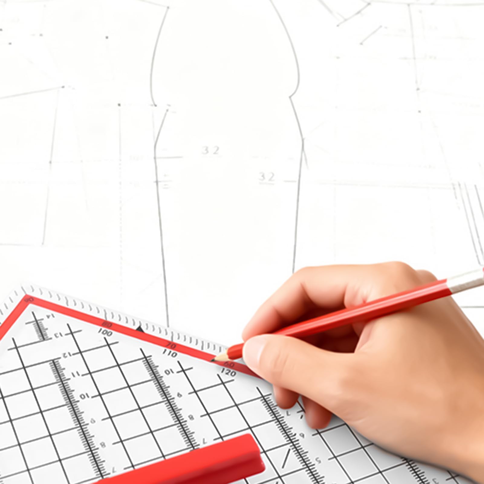 Dreieckslineal – Transparentes Schreibwaren-Werkzeug für mathematische Geometrie, Geometrielineale für Architekten und Büroplaner