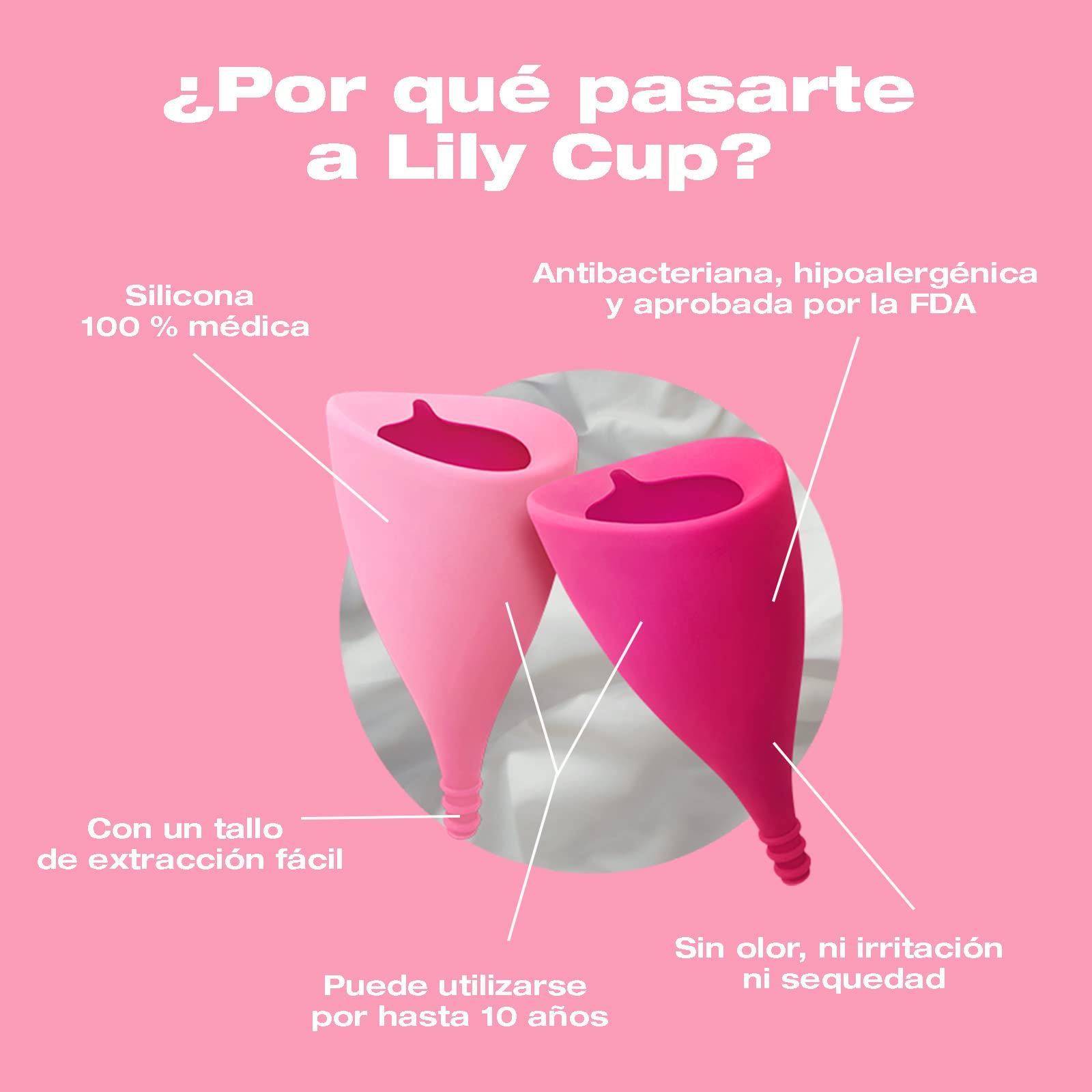 INTIMINA Lily Cup: Copa Menstrual Fina. Para Flujo Ligero o Medio. Una de las Mejores Copas Menstruales Que Puedes Usar Durante 8 Horas (A)