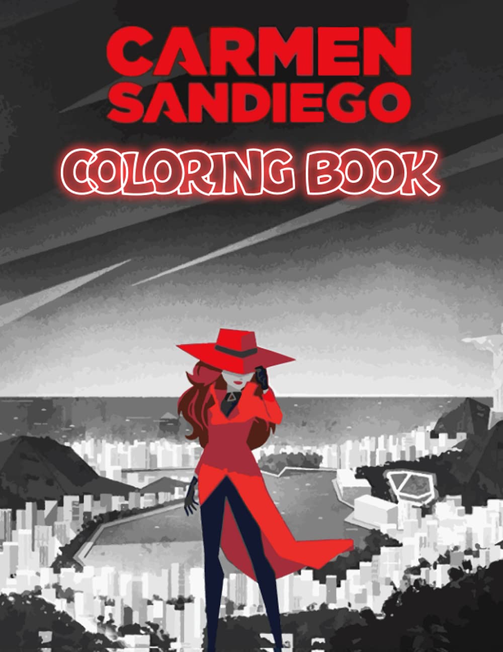 Carmen Sandiego Coloring Book: Interesting coloring book suitable for all ages, helping to reduce stress after studying, working tiring.– 30+ GIANT Great Pages with Premium Quality Images.