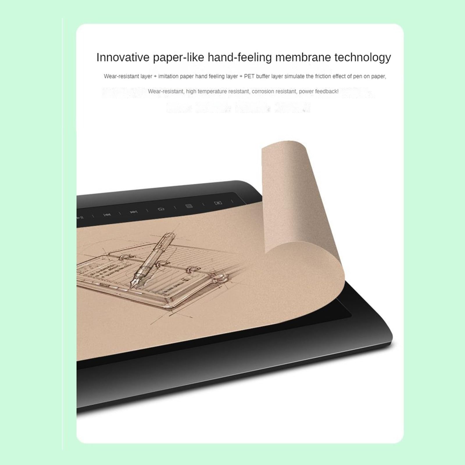 La tavoletta digitale può essere collegata alla tavoletta grafica del telefono cellulare, alla tavoletta grafica del computer e alla tavoletta per la scrittura.