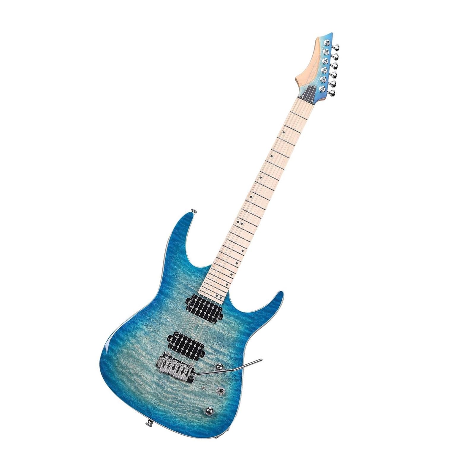 Eitara Elektryczna Dla Początkujących Gitara Elektryczna Z Blokowanymi Tunerami I Okrągłą Główką Jest Odpowiednia Dla Początkujących(12)
