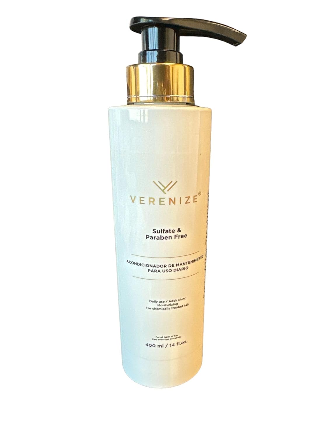 VERENIZE Sulfate free Shampoo & Conditioner (Set), 14 Fl Oz (Pack of 1), White