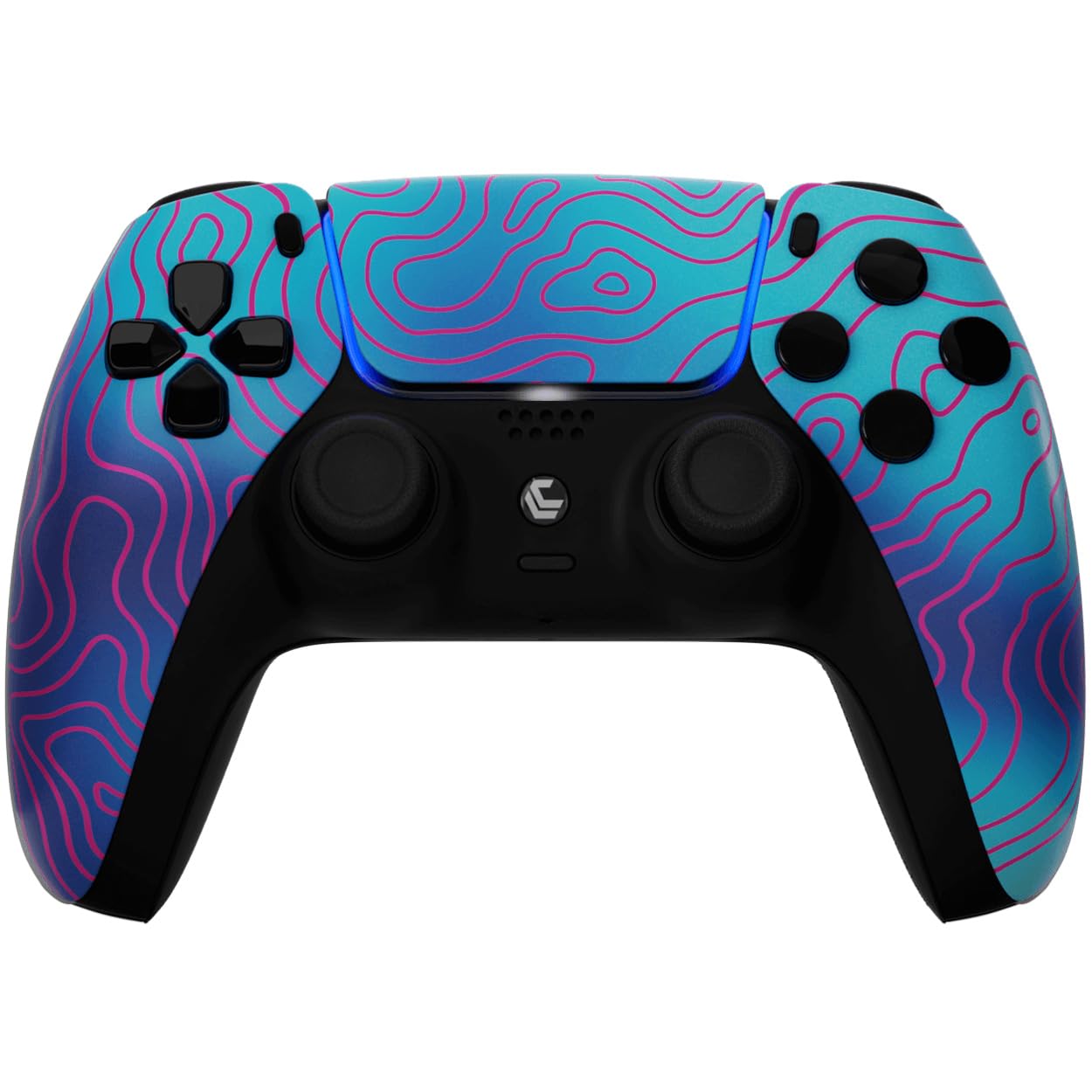 LuxController® PS5 COD Custom Damascus Camo Manette sans fil avec 4 palettes programmables pour console PS5 + PC