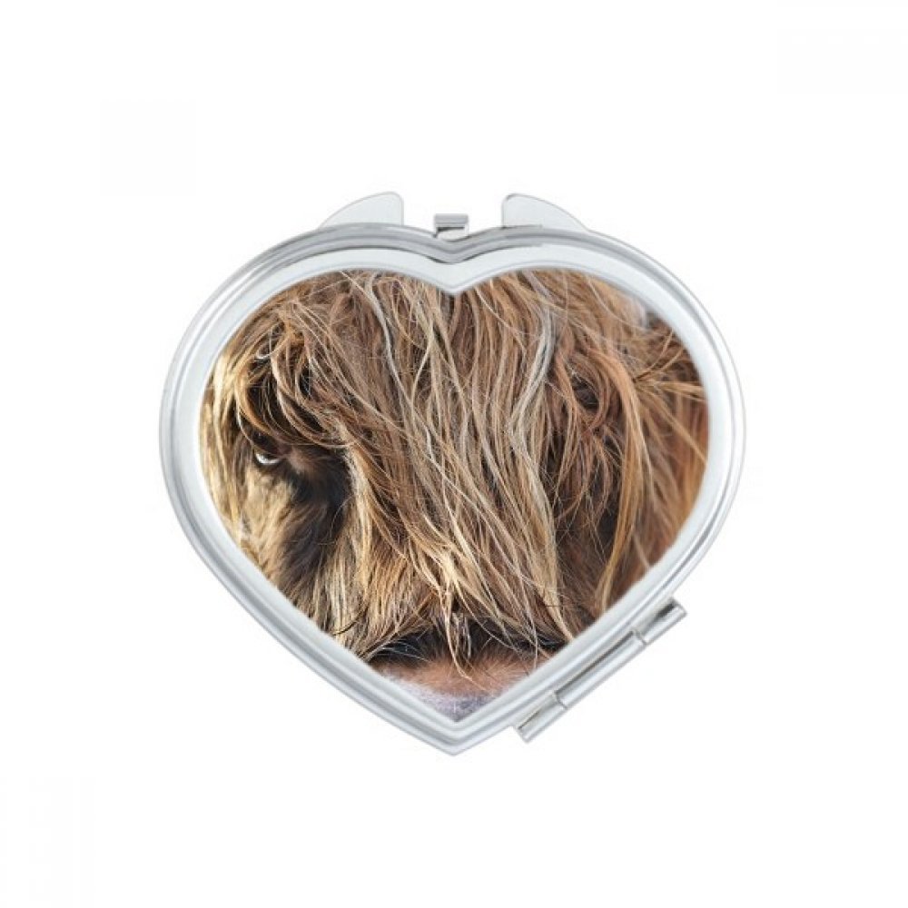 Miroir de maquillage singe portable et compact pour le sac