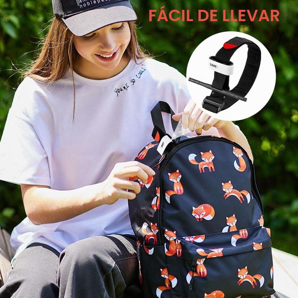 Lotvic Torniquete táctico de emergencia, 4 unidades de torniquete táctico negro para camping, senderismo, lucha, montañismo, deportes al aire libre (negro)