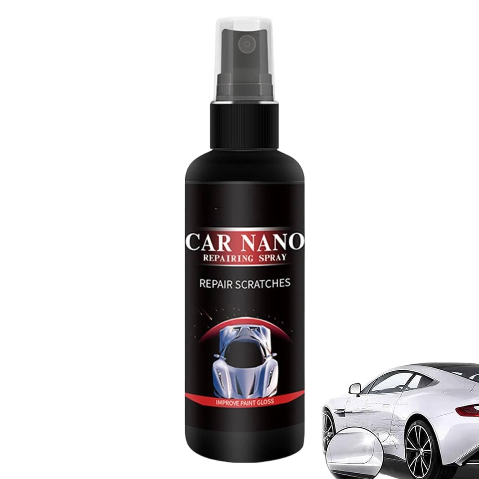 Nurafix Nano Car Scratch Removal Spray, Nurafix Car Scratch Repair Spray, Scratch Remover Kit for Cars, Nano Car Polish Spray Nanotech for Deep Scratch and Swirl Mark Removal (1PC)