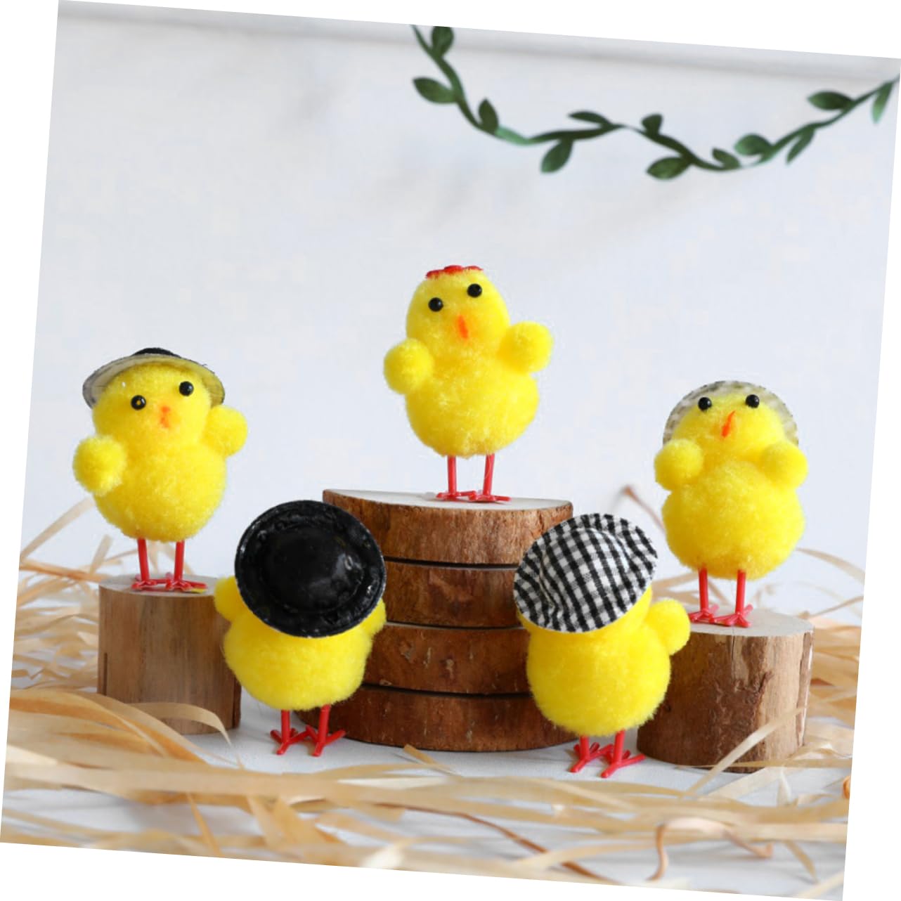 24pezzi Pulcini Pasquali Finti Da Decorazioni Per Pasqua Giocattoli Morbidi Per Accessori Festivi Per Decorare La Casa e Festeggiamenti