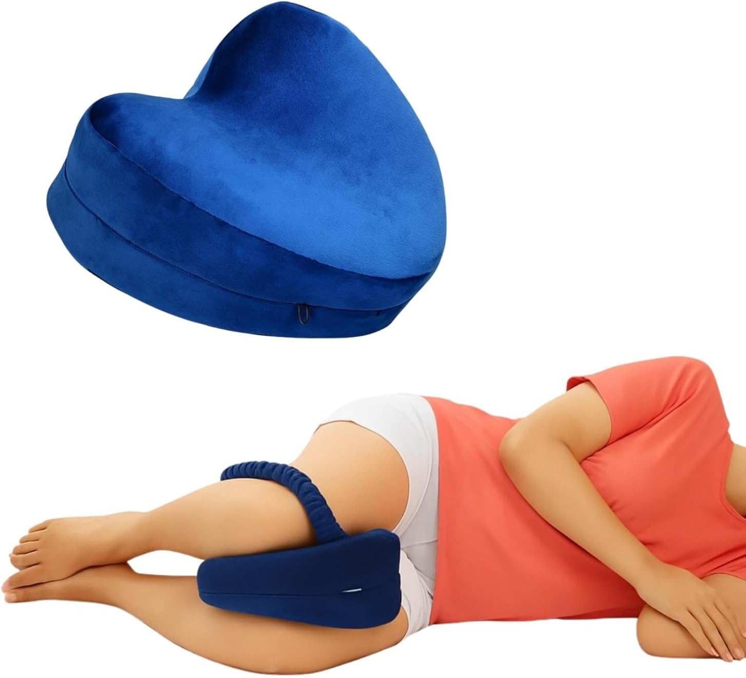 Memory Foam Knee Pillow for Sleeping – Orthopedic Side Pillow for Sleeping, Knock Knee Corrector(RENDOM Colour)