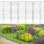 Decorative Garden Fence 10 Panels 38in (H) x 10.5ft (L) Border Animal Barrier, Rustproof Metal Wire Landscape Wire Edge Flower Bed Fencing for Patio Yard Outdoor Decor, Square