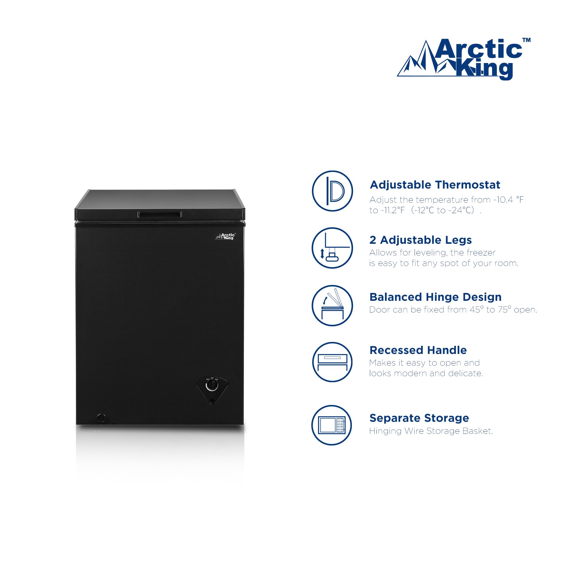 Arctic King Arc050s0arbb 5.0 Cu.Ft Chest Freezer on Fridge.com - View 2