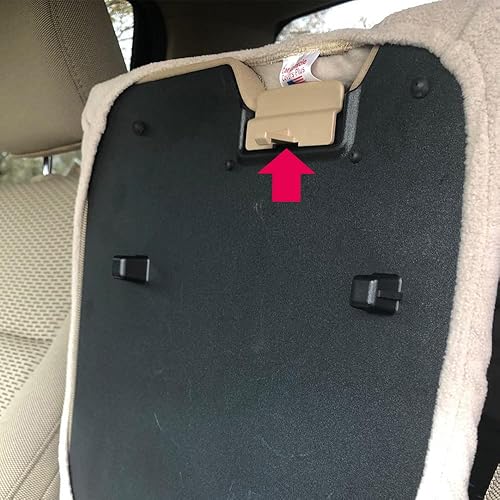 Miniatura 5 de PIT66 Pestillo de tapa de asiento de salto de consola central, compatible con Ford F150 BL34-18672A66 10-18 gris Gris,Negro -,Negro claro (2