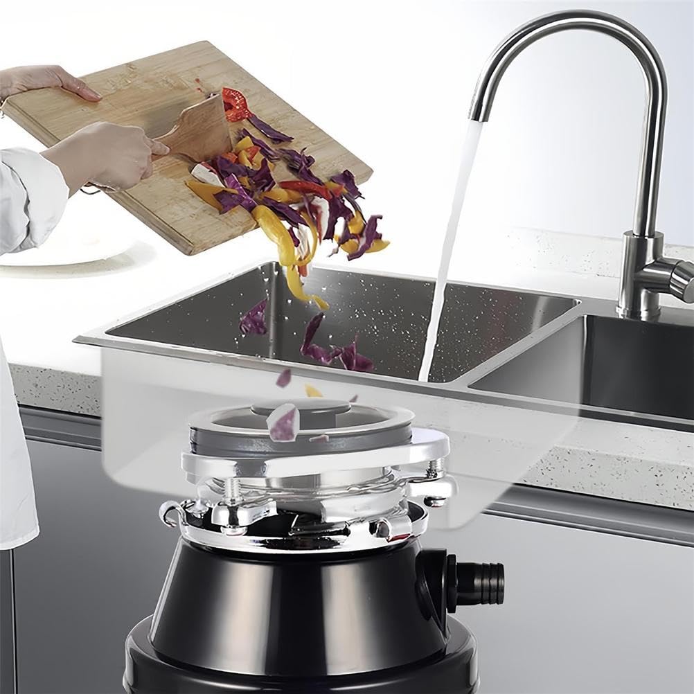 Triturador Basura 560 W, Triturador Residuos Cocina 2800 RPM para Debajo Fregadero, Acero Inoxidable, Alta Velocidad Una TrituracióN Eficiente Residuos Alimentos, para Cocina Fregadero