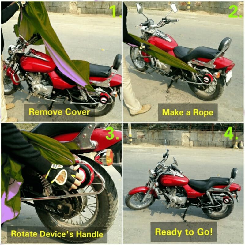 Image of BIKEBLAZER Semi-Automatic Full Body Bike Covers - Heavy Duty Device | Water Resistant | UV Safe | 100% Dust Proof | Anti-Theft & Scratch Proof Covers, Compatible with All Triumph Motorcycles AFJ