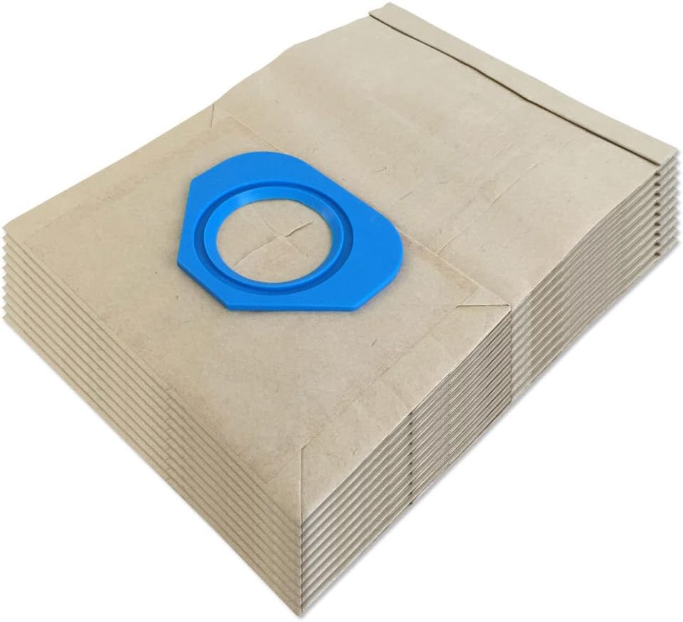 10 Sacchetti Per Aspirapolvere Compatibili Con NILFISK VP 300 E SALTIX 10 - Carta A 2 Strati, Flangia In Gomma, Made In Germany - 4