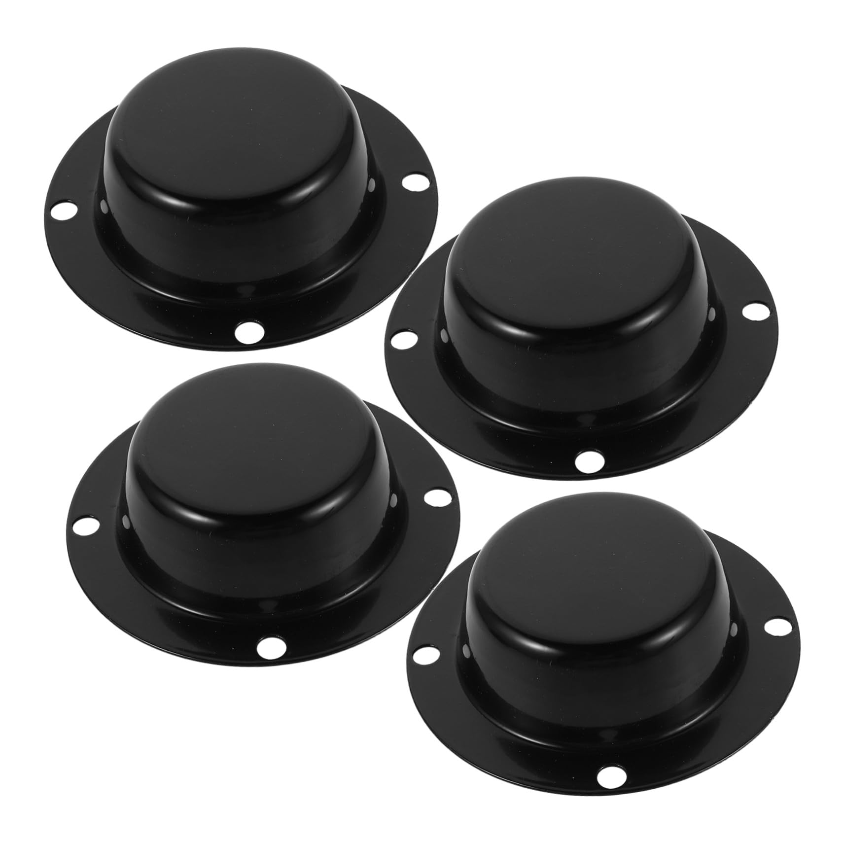 Cache moyeu roue antipoussière robuste pour jante de remorque noire - 8