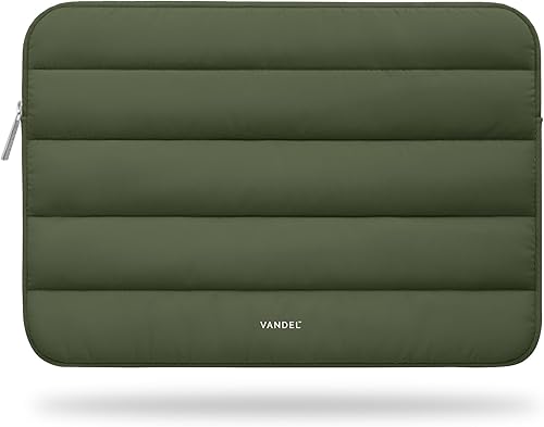 Miniatura 1 de Vandel Puffy Laptop Sleeve 13-14 Inch Laptop Sleeve. Green Cute Laptop Sleeve for Women. Carrying Case Laptop Cover for MacBook Pro 14 Inch Laptop