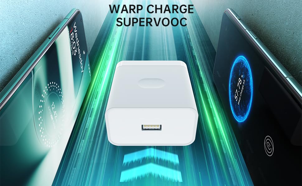 Image of Etguuds Charger Compatible with 100W Ultra Fast Charger with USB to C Dash SUPERVOOC Cable for Oneplus 12 /12r /11 /11R /10 /10R /9 /9R /Nord 4 / Ce4 / Ce3 / Ce4 Lite 5G Nord 3 / CE3 Lite and Other Devices.