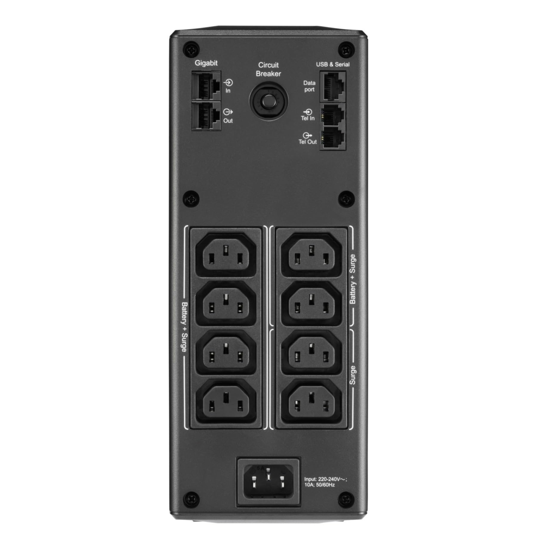 APC by Schneider Electric Back UPS PRO BR1300MI Gruppo di Continuità UPS, 1300VA, 8 Uscite IEC, Interfaccia LCD, Protezione Linea Dati da 1 GB