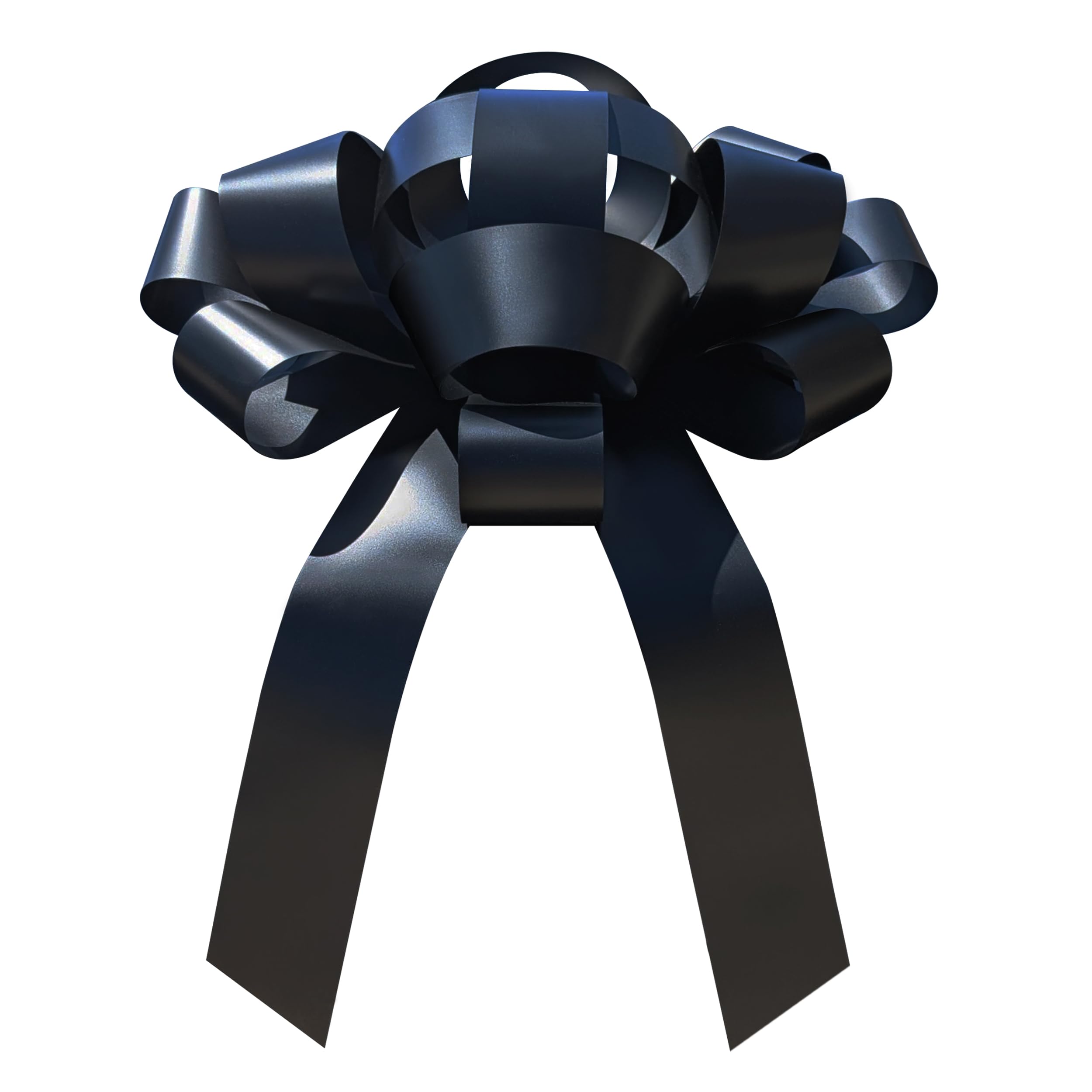 CarBowz Big Car Bow, Giant 30" Bow, Non Scratch Magnet, Weather Resistant Vinyl Fully Assembled (Black)