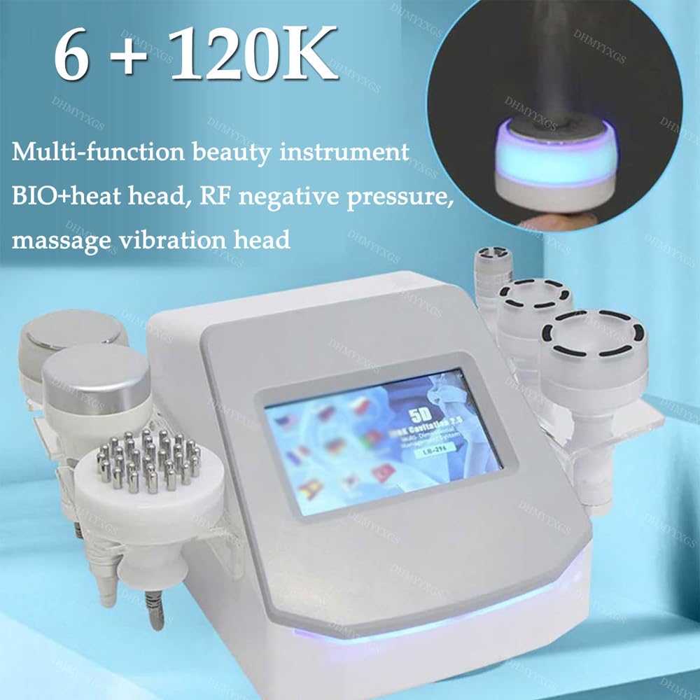 Corpo Lipolaser Macchina,120k Cavitazione E Radiofrequenza,Massaggiatore Anticellulite,Dispositivo Slimming per Bruciare Grasso Ventre/Taille/Gambe,Modellamento Corpo E Lifting Cutaneo