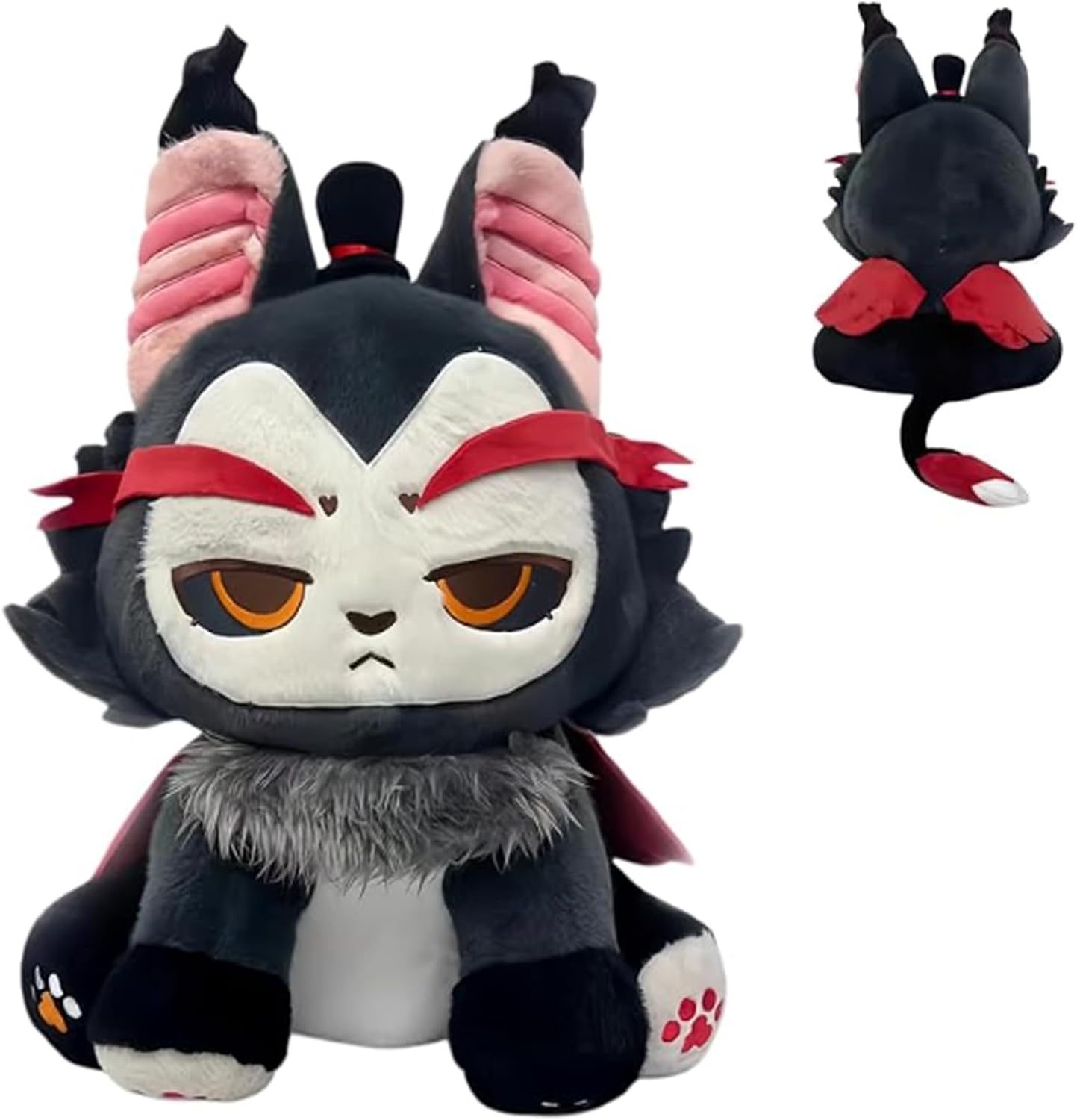 Sunbursa 9.8 Inch Alastor Angel Dust Figure Stuffed Animal, Helluva Boss Plush Fat