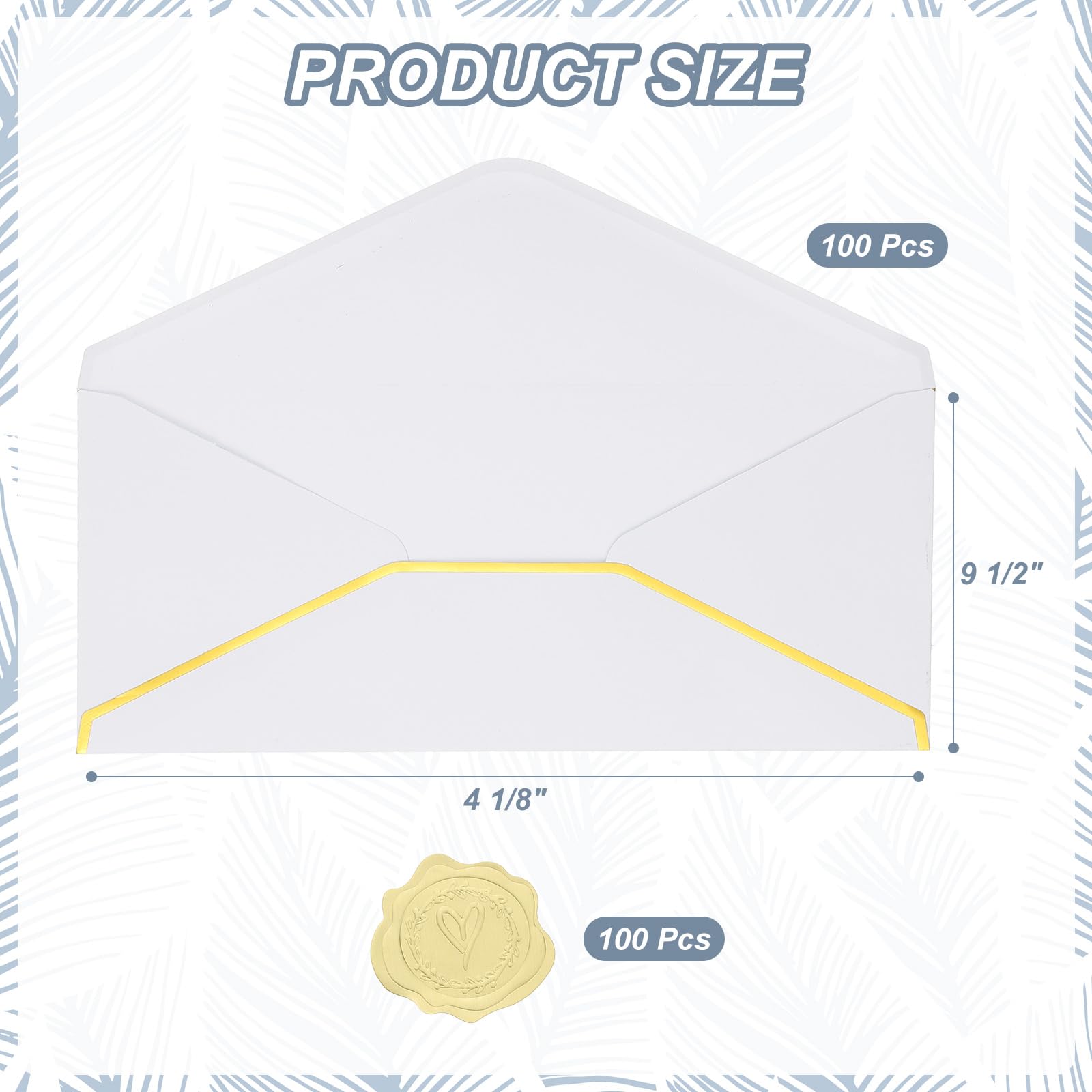 PATIKIL #10 150GSM Pretty Business Mailing Envelopes - Image 2