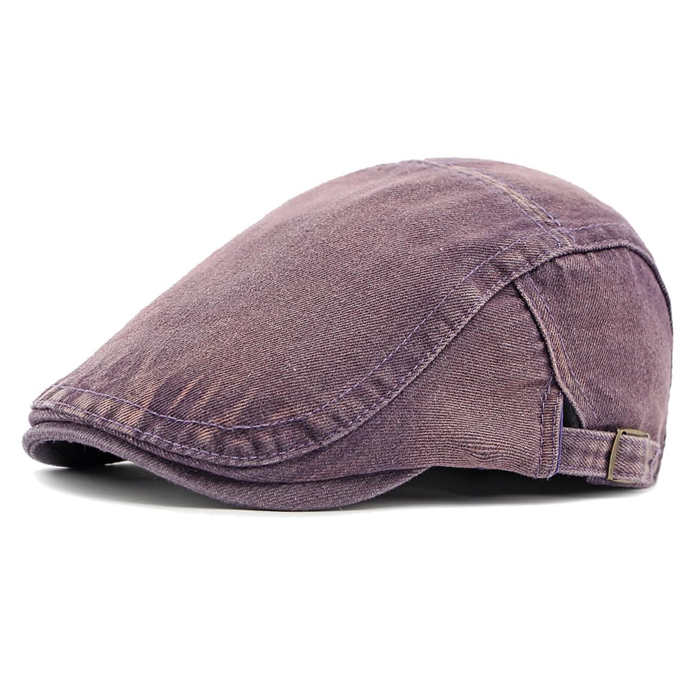 Cotton Newsboy Cap,Breathable Ivy Gatsby Cabbie Beret Hat for Men's Women Driving Hunting Golf