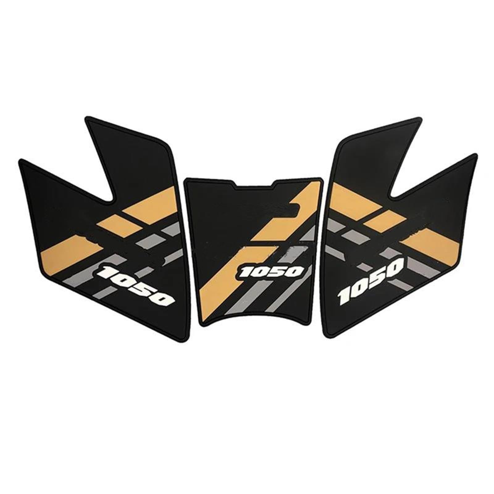 MCQNDS Motorcycle Tank Decal Motorcycle Anti Slip Traction Tank Pad Sticker Knee Protector For SUZUKI 1050 For V-STROM DL1050/XT(Gold 1 set)