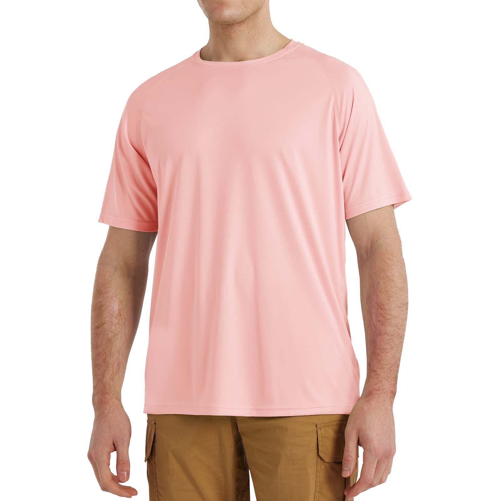 SG Edge Men's UPF 50+ Rash Guard Swim Shirt Short Sleeve Moisture Wicking Quick Dry Lightweight Wrinkle-Resistant